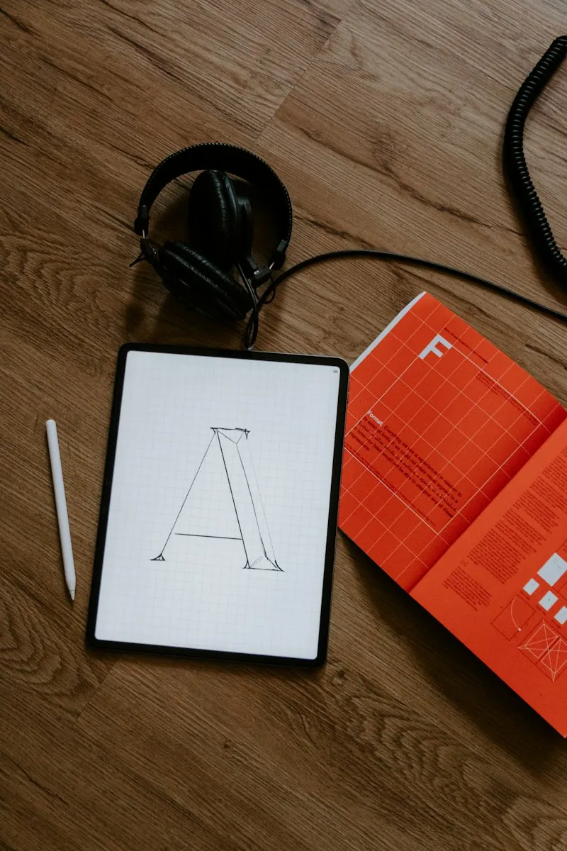 Person arbeitet an Grafik-Design auf Laptop