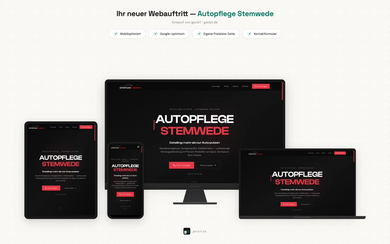 Neue Website Autopflege Stemwede
